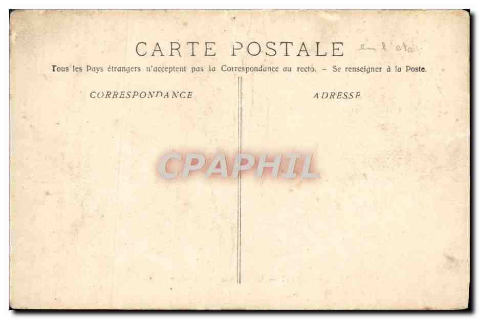 CPA La Corvee De Charbon Bateau — Verso