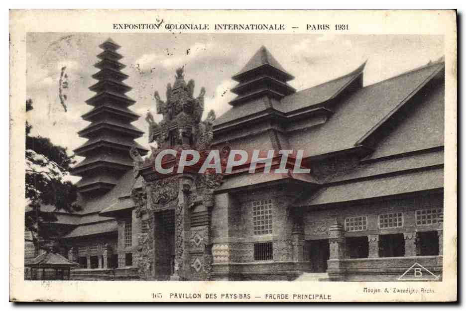 CPA Exposition Coloniale Internationale Paris 1931 Pavillon Des Pays Bas Facade Principale