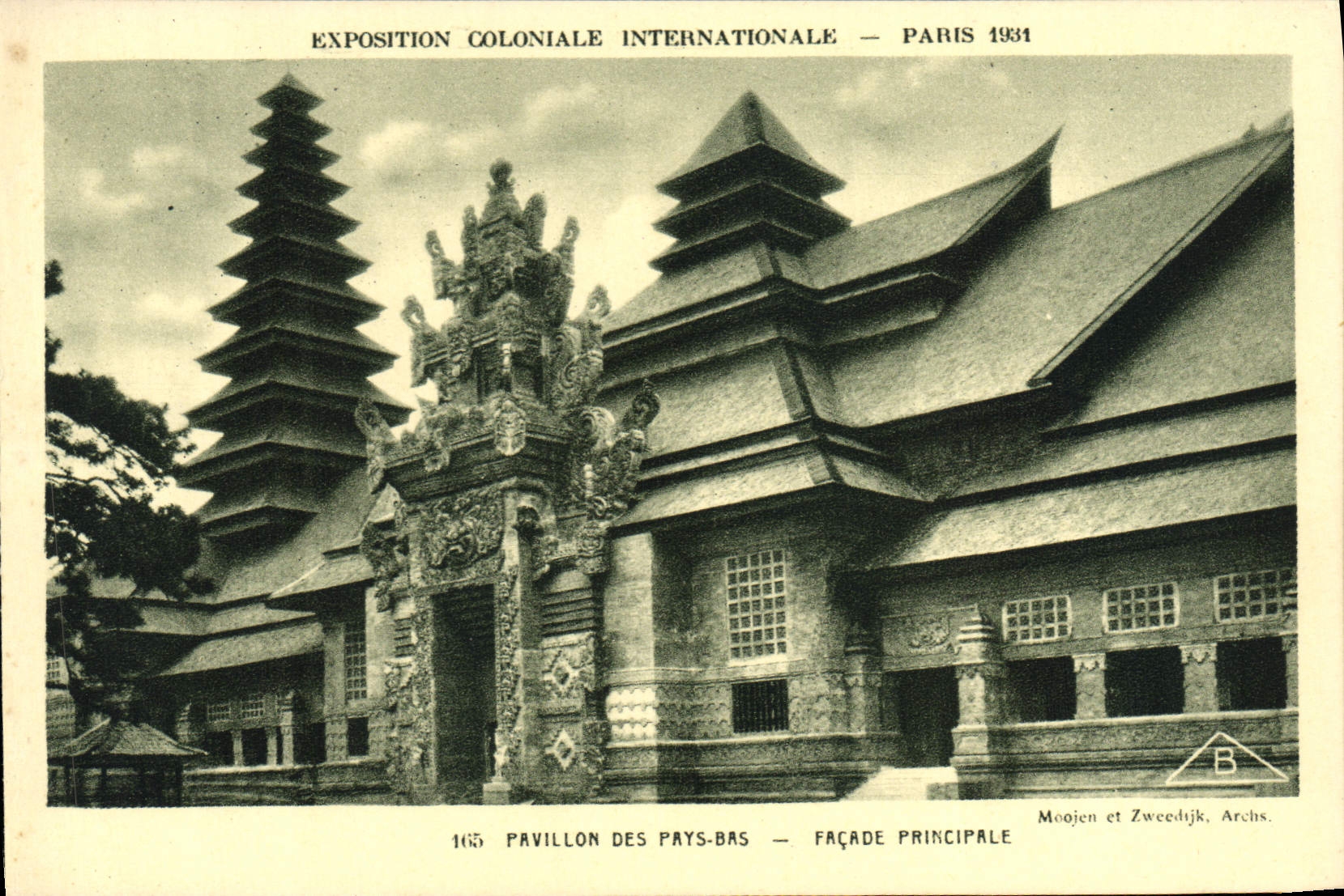 CPA Exposition Coloniale Internationale Paris Pavillon Des Pays Bas Facade Principale