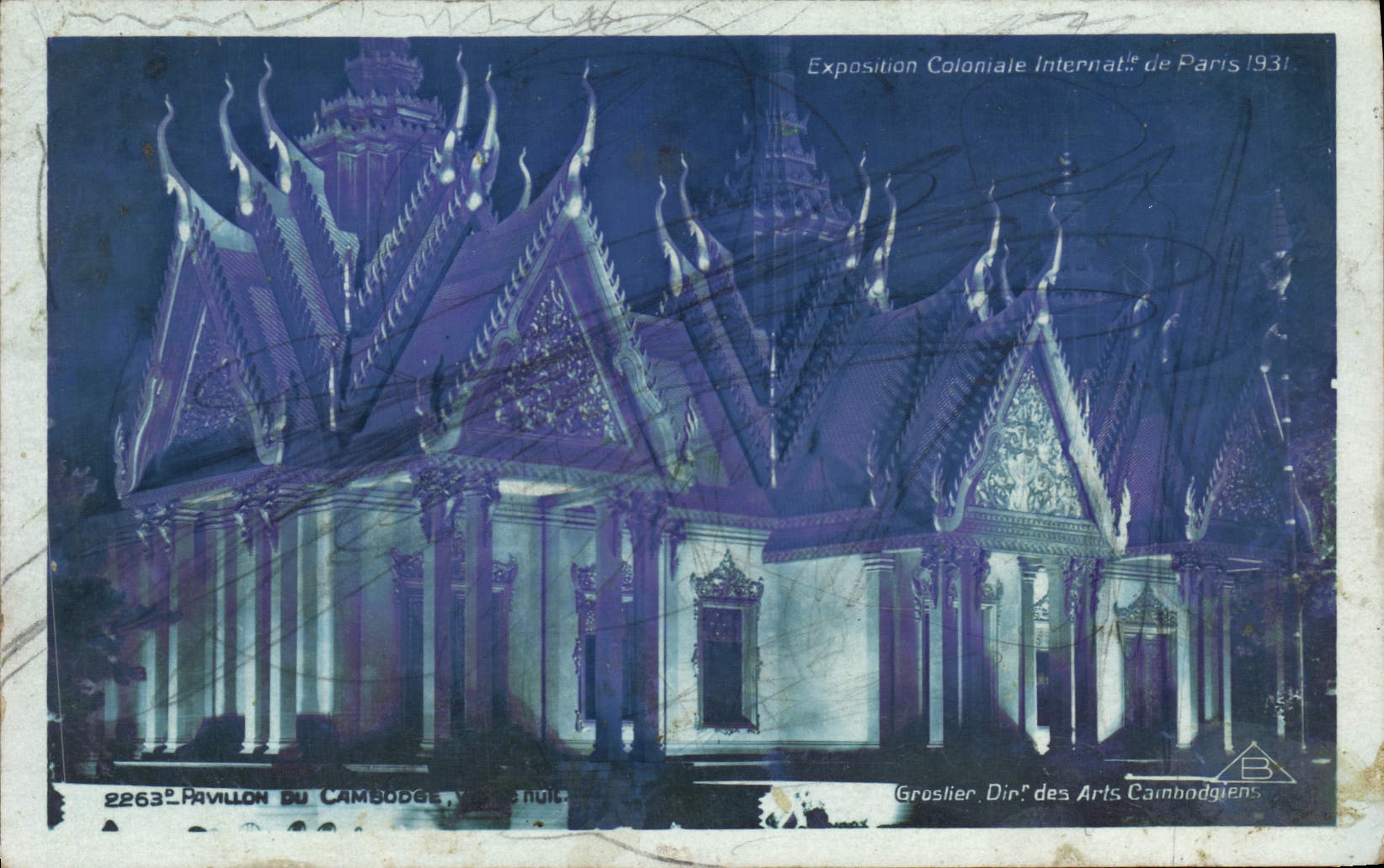 CPA Exposition Coloniale internationale De Paris Pavillon du Cambodge 