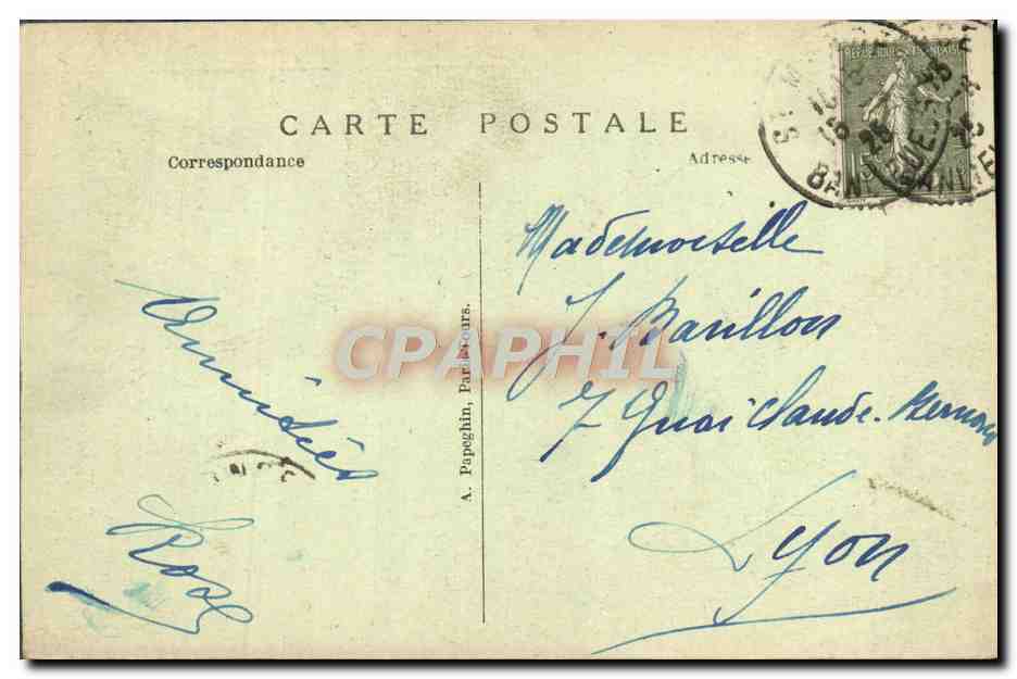 CPA Exposition Internationale Des Arts Decoratifs Paris 1925 Pavillon De l'Afrique Francaise — Rückseite