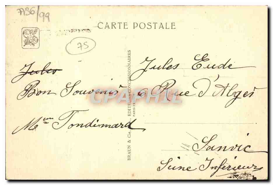 CPA Exposition Coloniale Internationale Paris Temple D'Angkor Vat — Verso