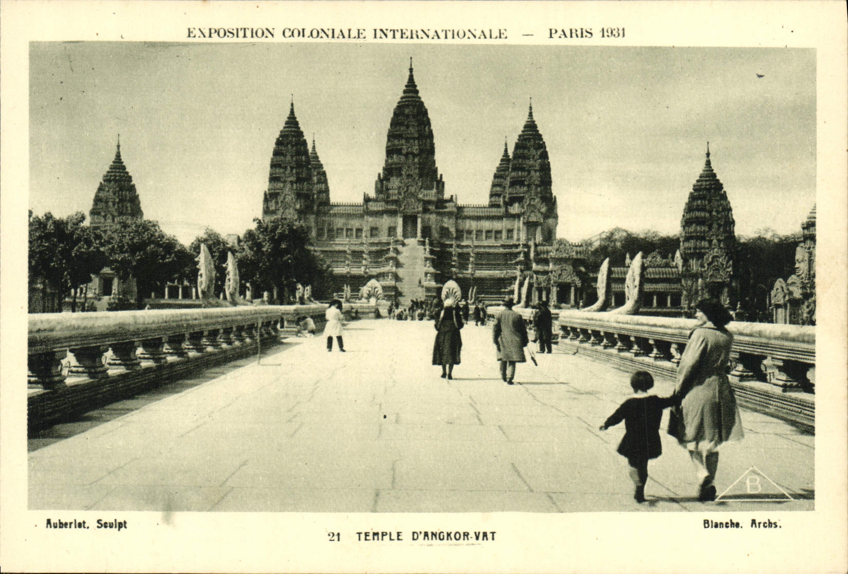 CPA Exposition Coloniale Internationale Paris Temple D'Angkor Vat