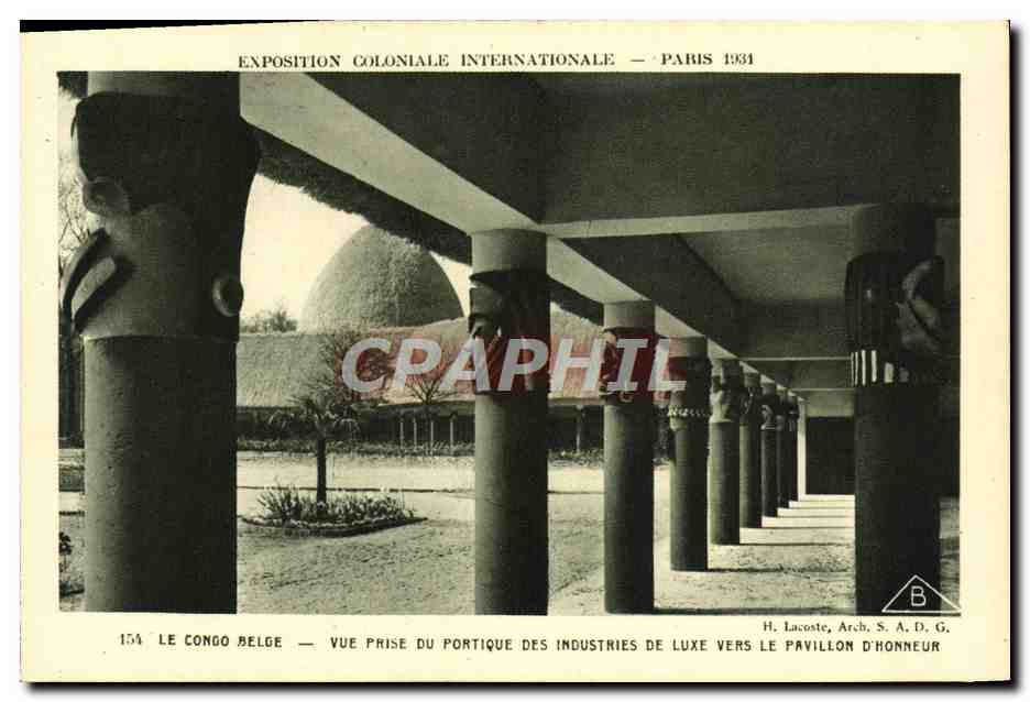 CPA Exposition Coloniale Internationale Paris 1931 Le Congo Belge Vue Prise Du Portique Des Industries De Luxe Vers Le