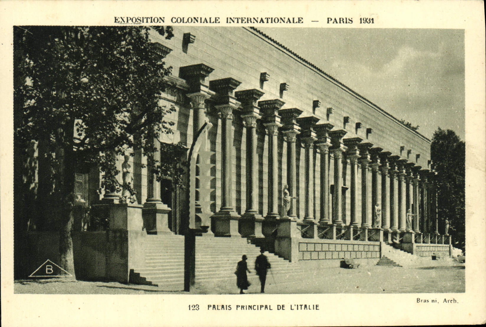 CPA Exposition Coloniale Internationale Paris Palais Principal De L'Italie