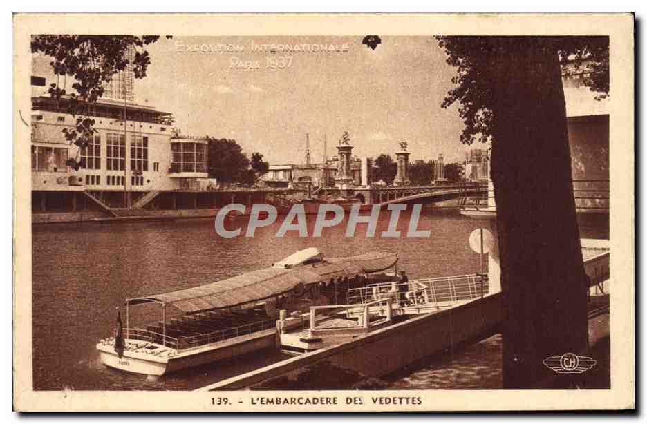 CPA Exposition Internationale Paris L'embarcadere Des Vedettes