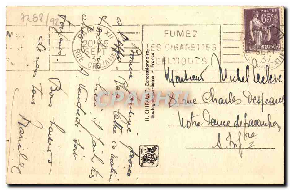 CPA Exposition Internationale Paris L'embarcadere Des Vedettes — Rückseite