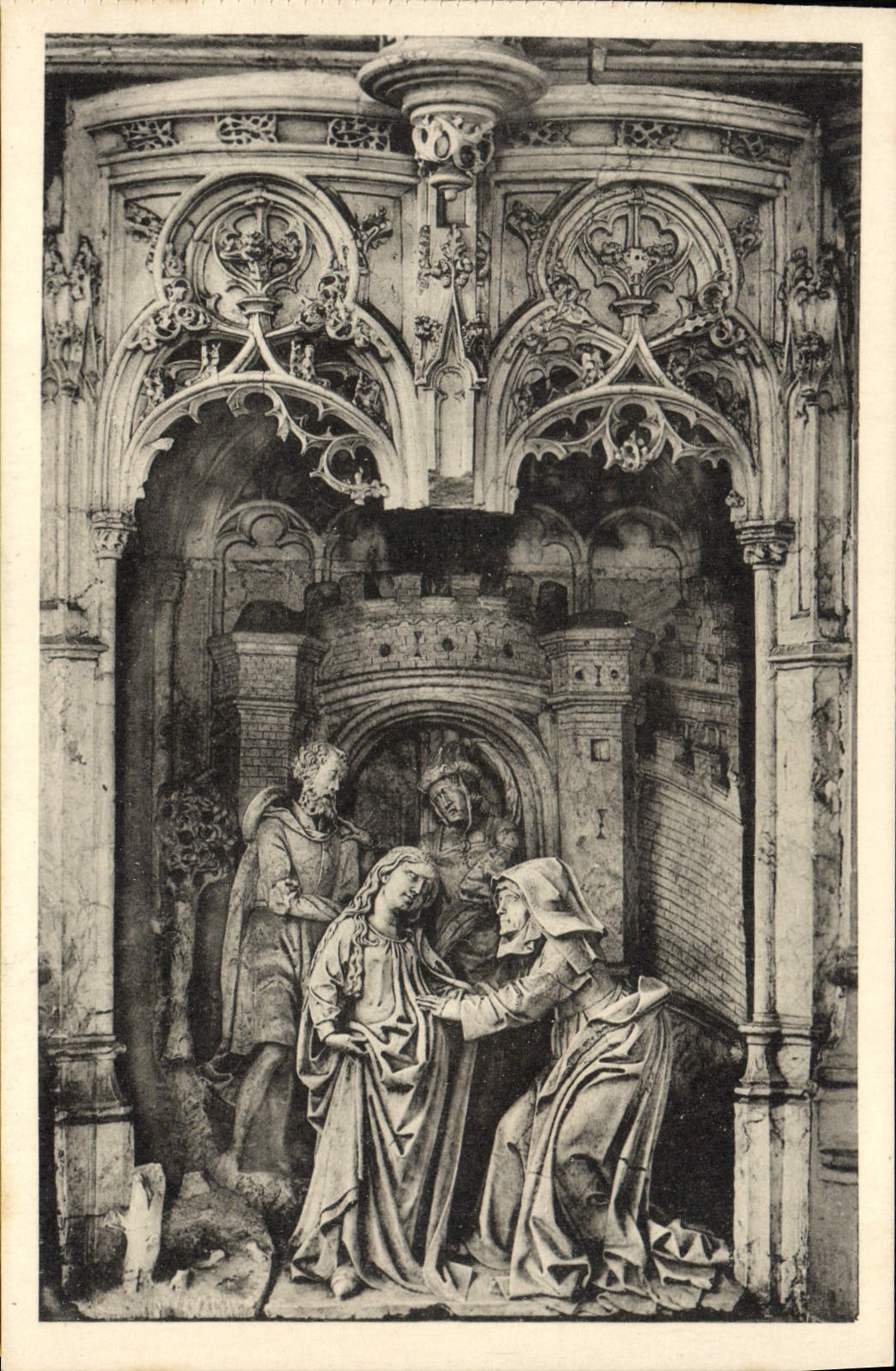 Église de Brou — La Visitation — Fragment de retable