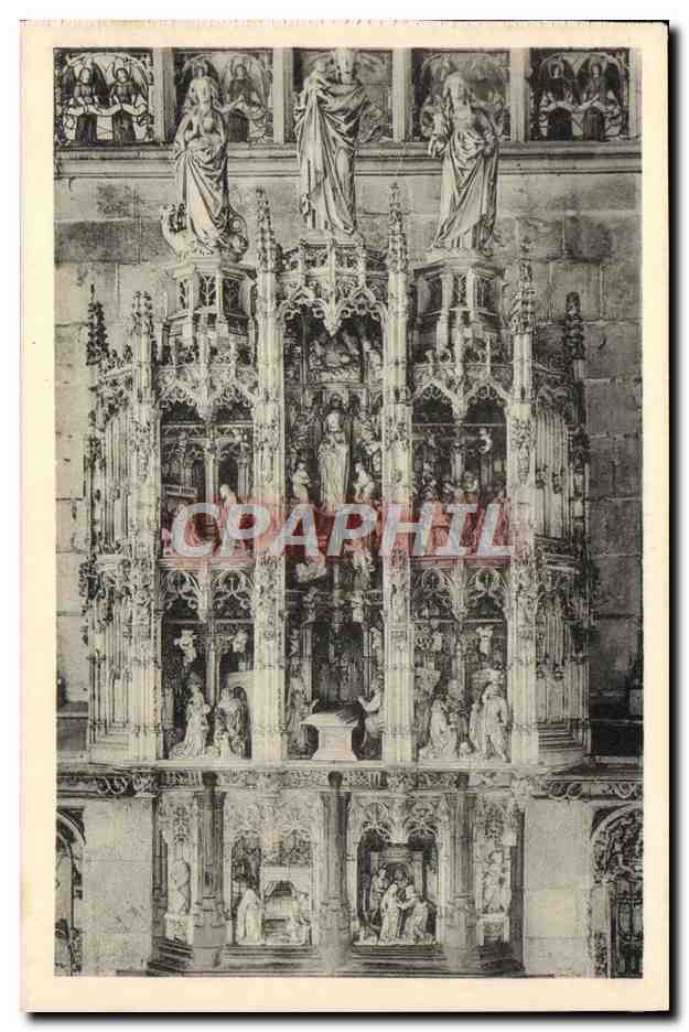 CPA Eglise De Brou Retable Des Sept Joies De La Vierge