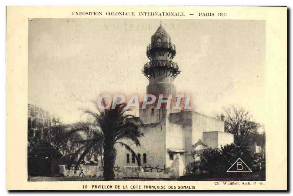 CPA Exposition Coloniale Internationale Paris 1931 Pavillon de la Cote Francaise des Somalis