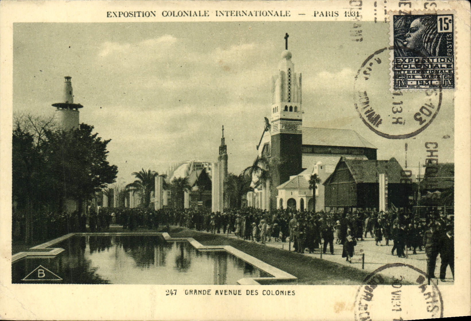 CPA Exposition Coloniale Internationale Paris Grande avenue des colonies