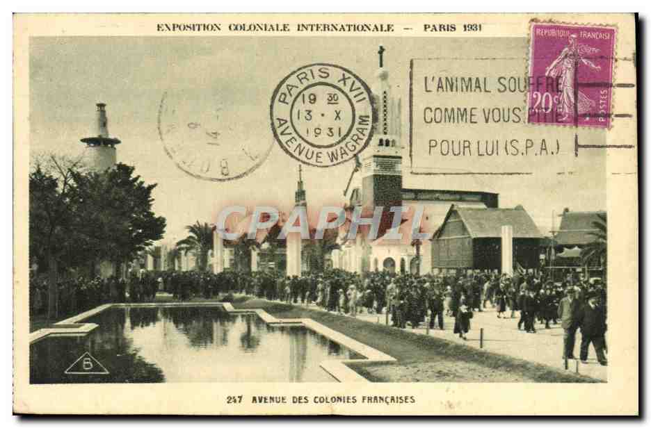 CPA Exposition Coloniale Internationale Paris 1931 Avenue des colonies Francaises