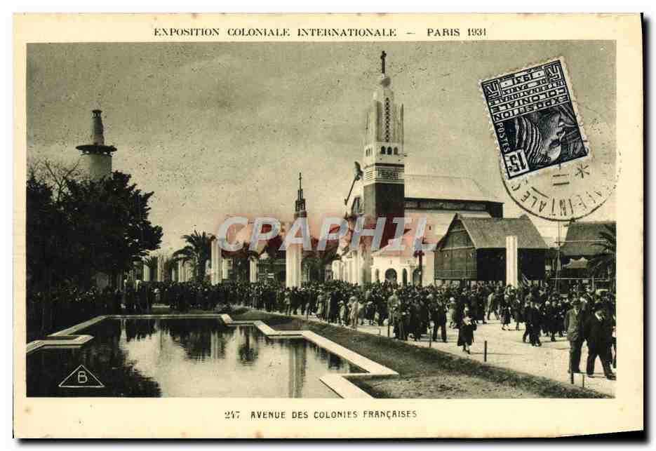 CPA Exposition Coloniale Internationale Paris 1931 Avenue des Colonies Francaises