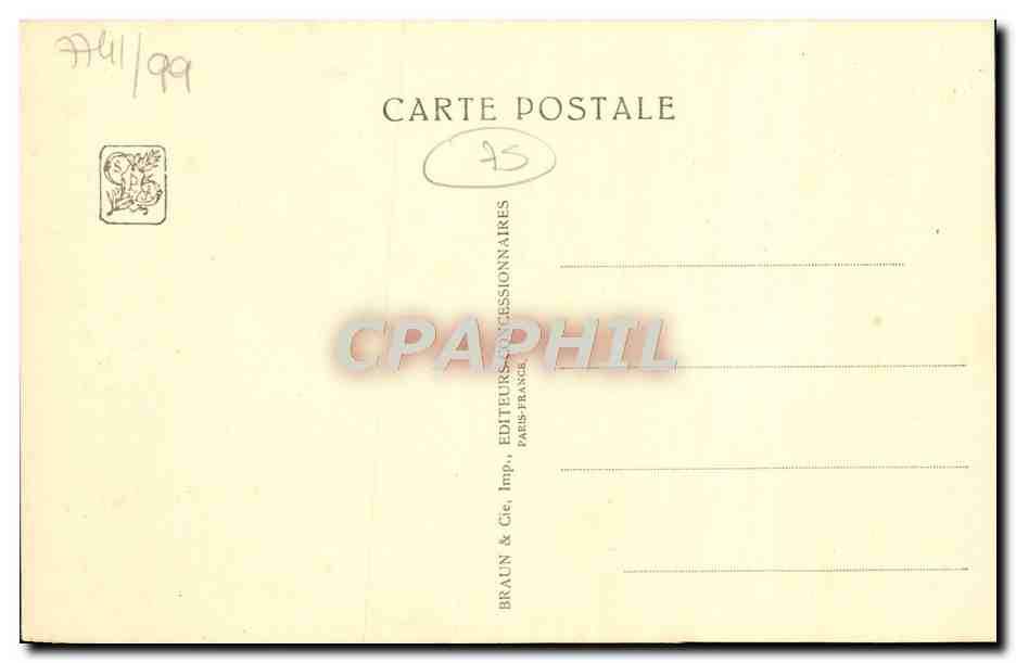 CPA Exposition Coloniale Internationale Paris 1931 Section de l'Indochine Pavillon du Cambodge  — Verso