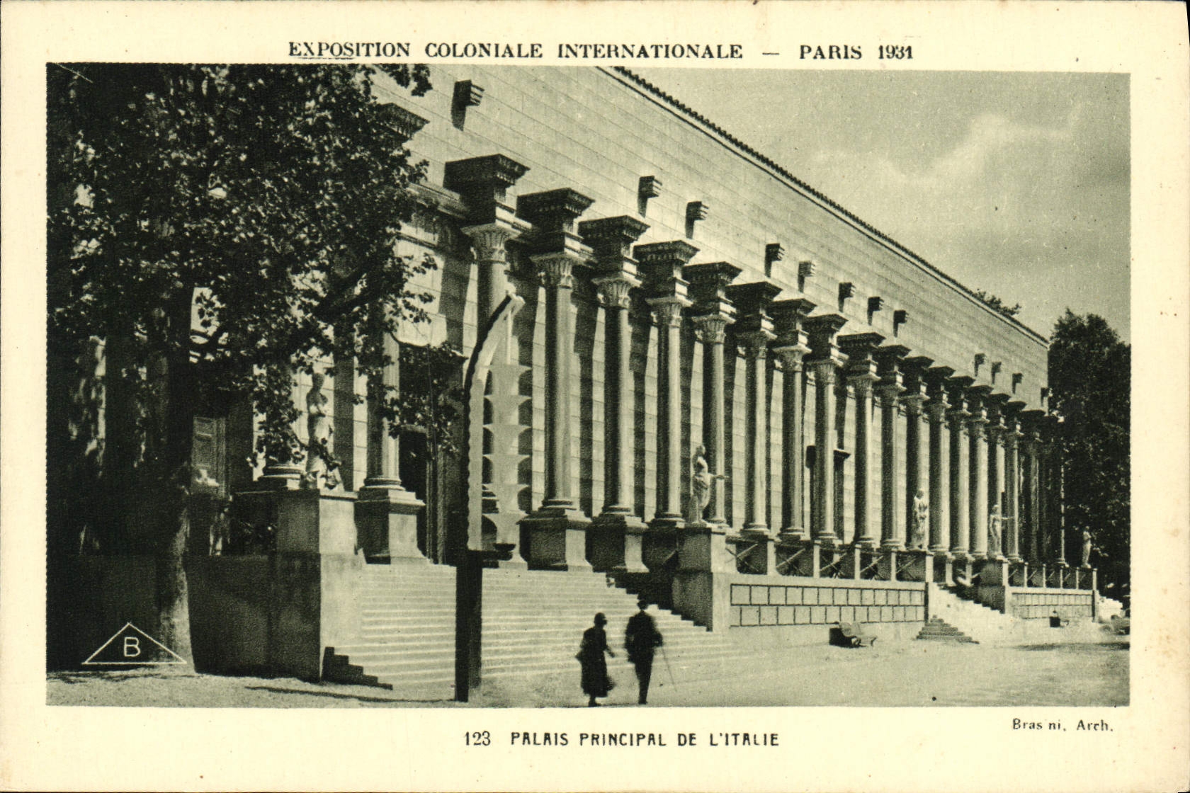 Hauptpalast Italiens — Internationale Kolonialausstellung — Paris 1931 — Bras ni. Arch.
