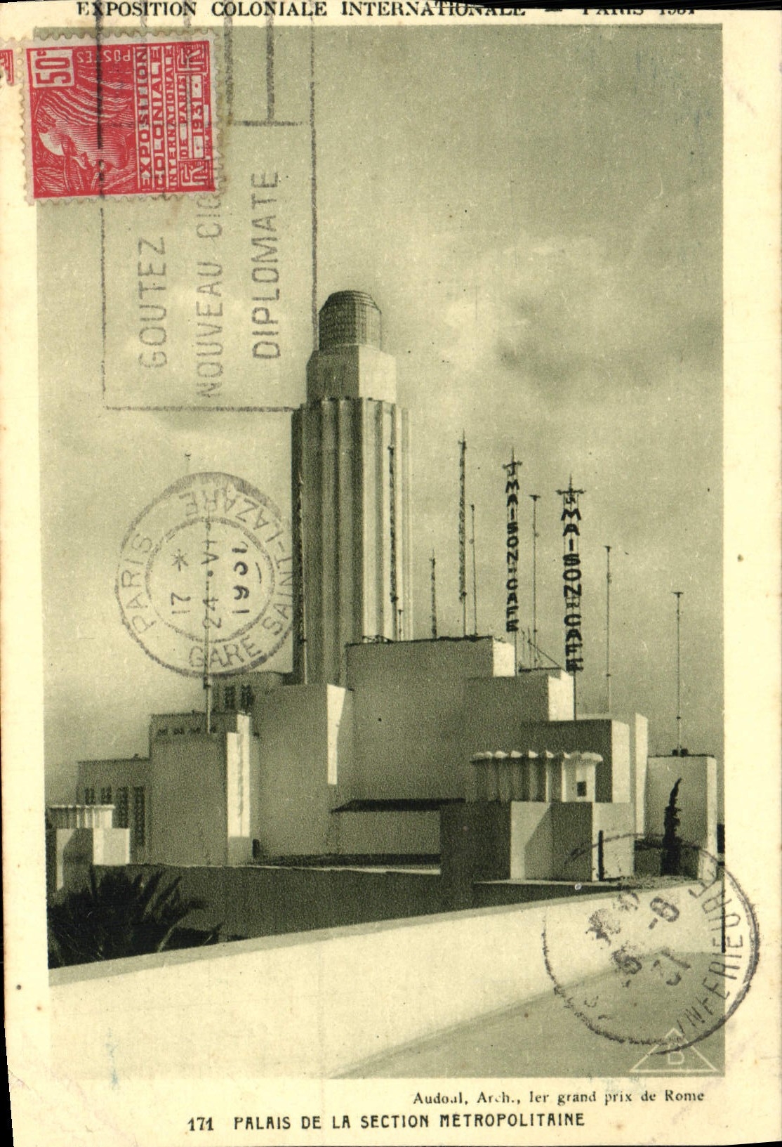 CPA Exposition Coloniale Internationale Paris 1931 palais de la section metropolitaine