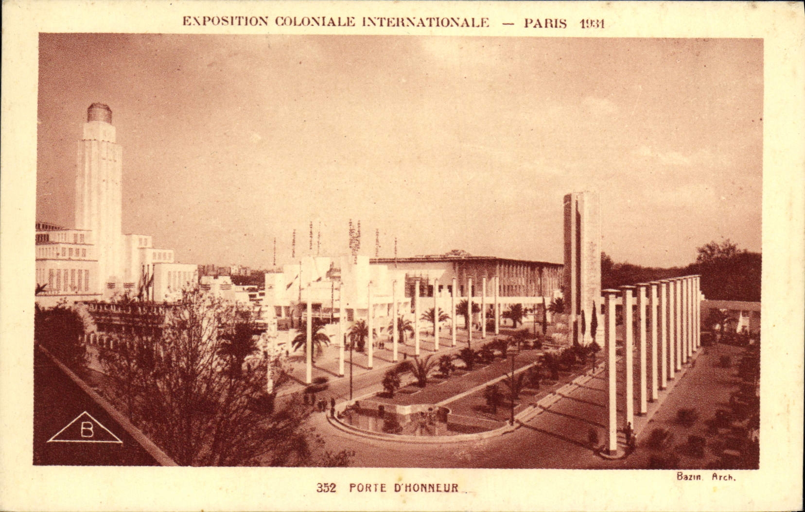 CPA Exposition Coloniale Internationale Paris 1931 porte d'honneur