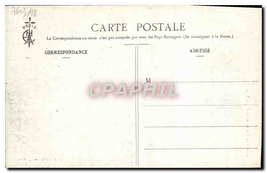 CPA La bonne pipe Homme Folklore  — Verso