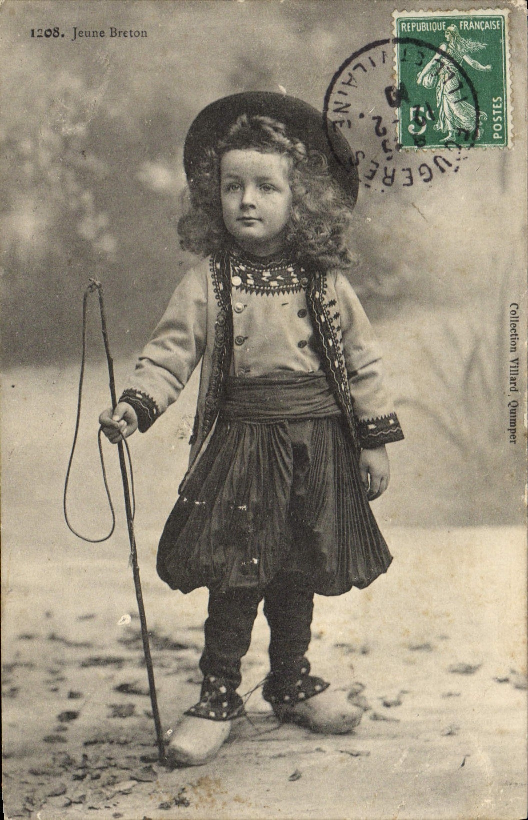 Jeune Breton — Collection Villard, Quimper — n°1208 - Recto