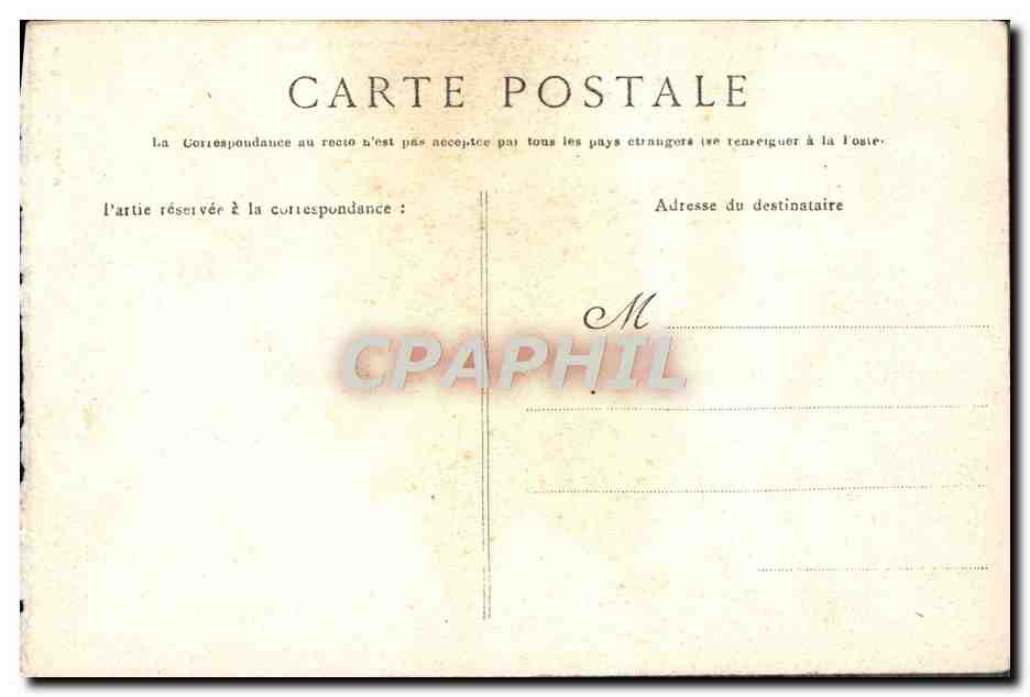 CPA Un lit Clos et Breceau Breton Folklore — Rückseite