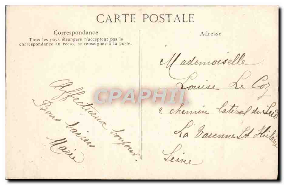 En Bretagne — Enfant Breton — E.D. n°260 — Rückseite