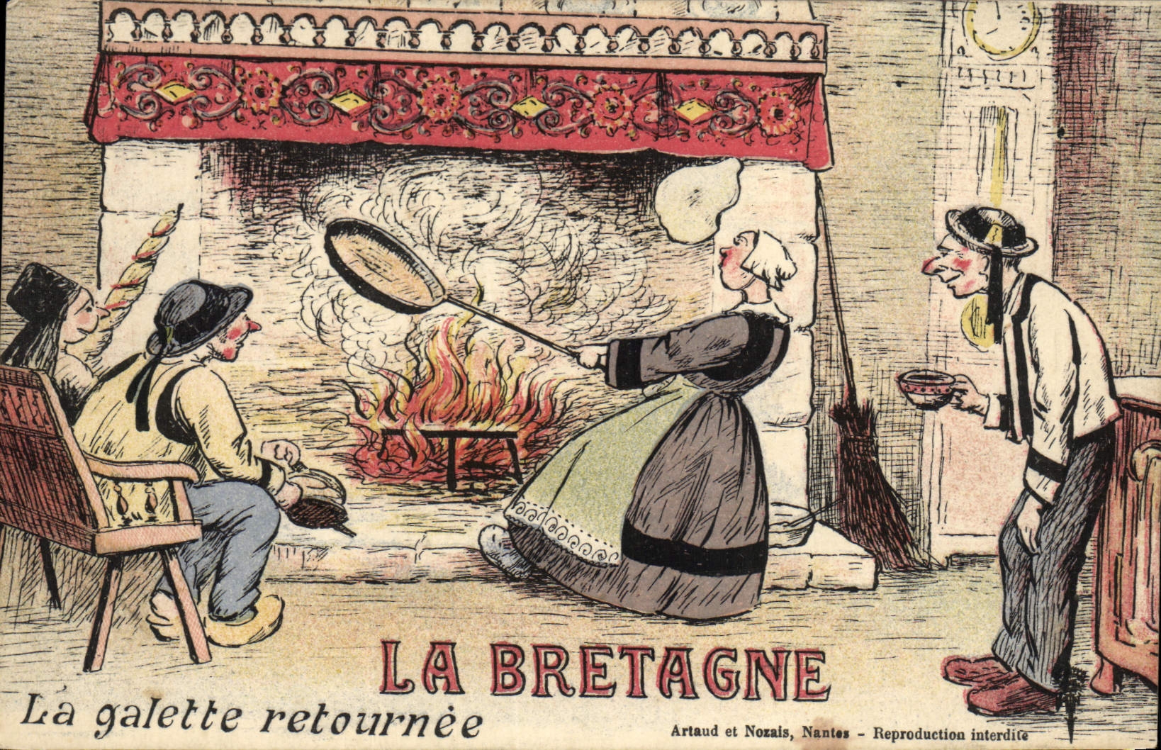 La Bretagne — La galette retournée — Artaud et Nozais, Nantes