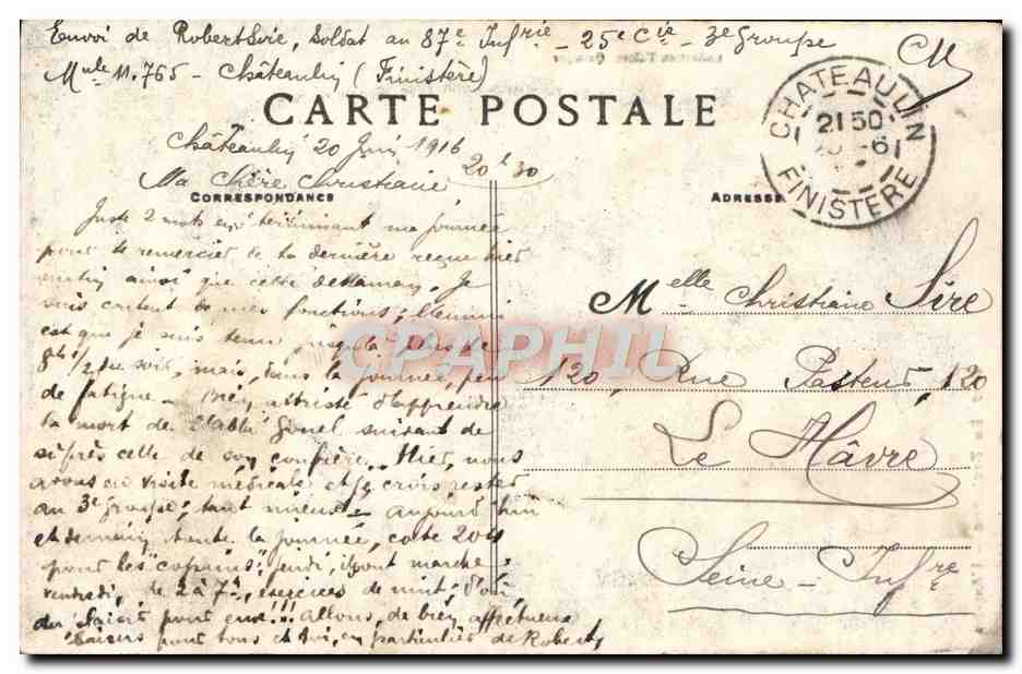 CPA En Bretagne L'Angelus Folklore — Verso