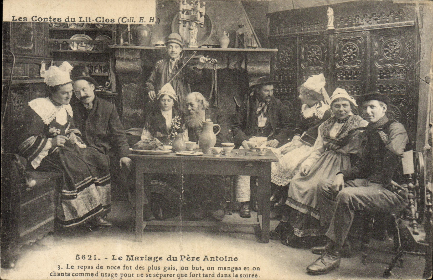 CPA Le Mariage du Pere Antoine Folklore