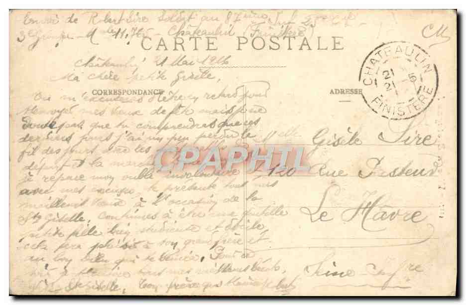 CPA Vive la Bretagne Enfant Folklore Poupee — Rückseite