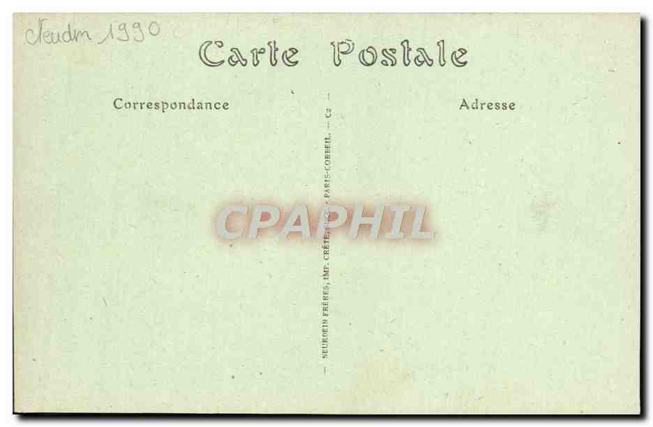 CPA Coutumes Moeurs Et Costumes Interieur Breton Folklore Chat — Verso