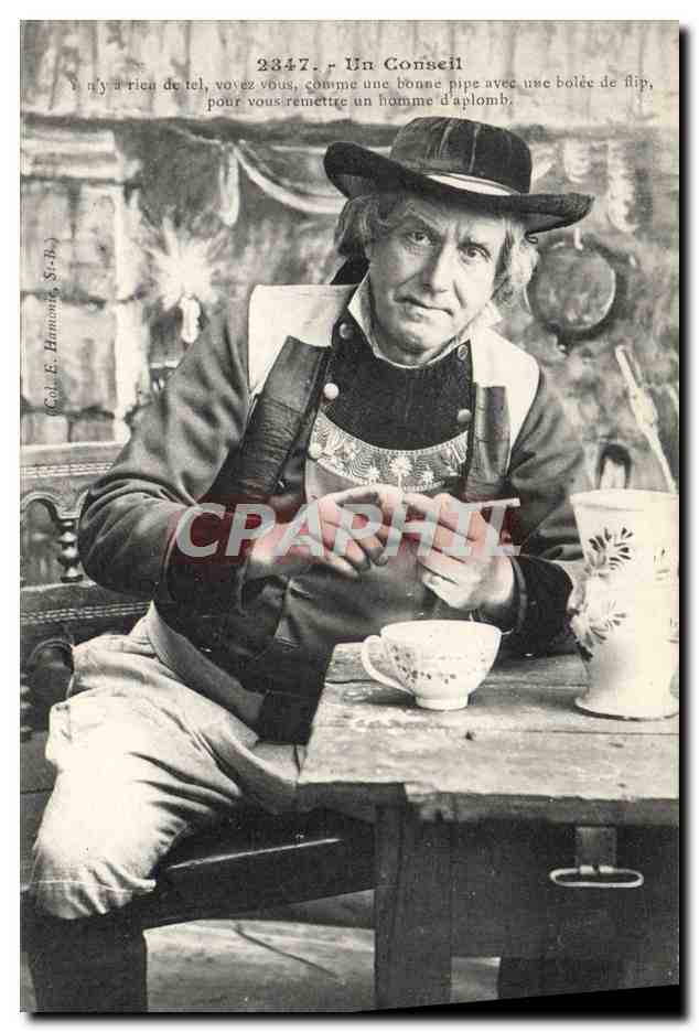 CPA Bretagne Un conseil Homme Folklore