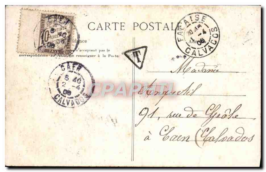CPA Bretagne Le Double Lit Clos Folklore — Verso