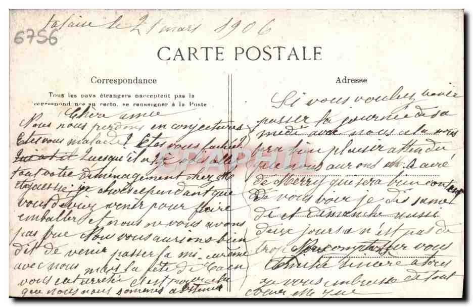 CPA Bretagne Autour du lit Clos Folklore — Verso