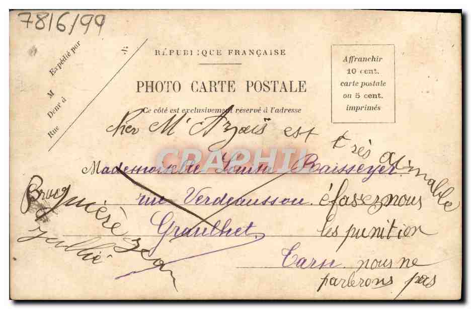 CPA Aivez Nous Un Peu Enfant Folklore — Verso