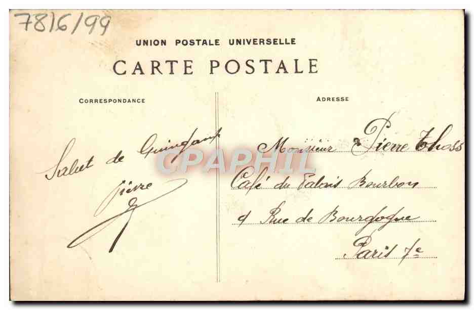 CPA La Bretagne Vous Salue Enfant Folklore — Rückseite