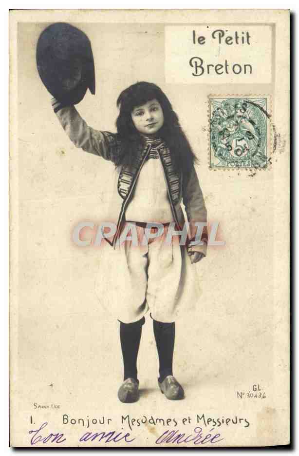 CPA La Breton le Petit Folklore Enfant