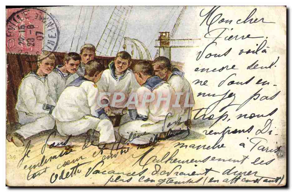 CPA La Vie du Marin Militaria
