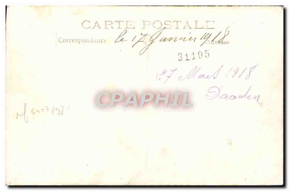 Jeune marin — studio — éditeur inconnu, n° de série non visible — Reverso