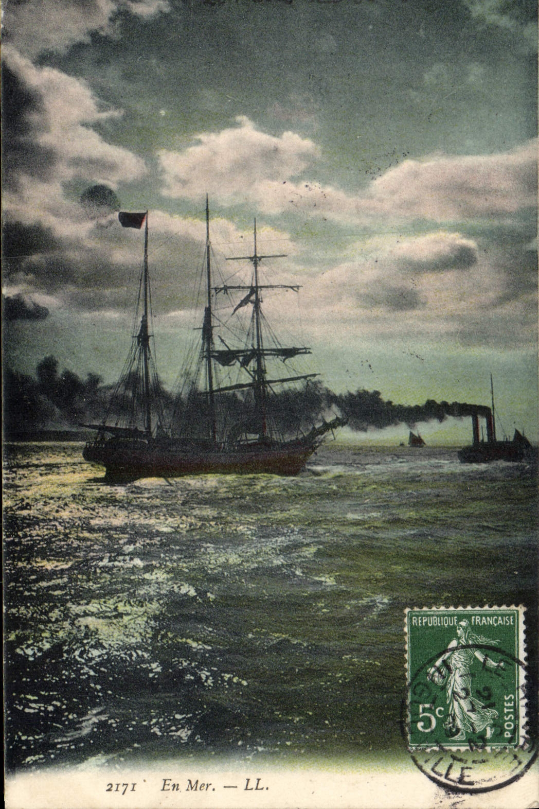 CPA En Mer Bateau Voilier 