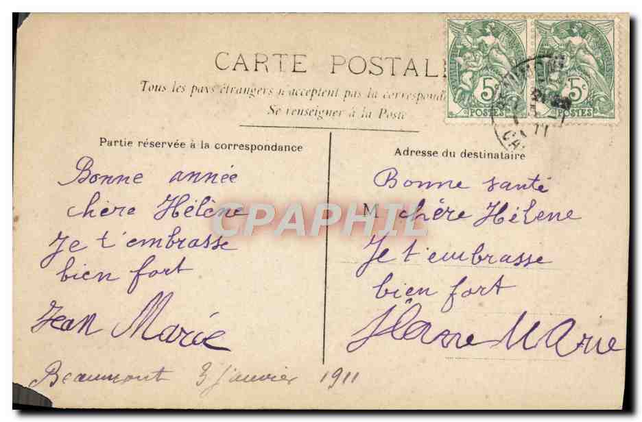CPA Fantaisie Femme enfants Noel Poupee — Rückseite