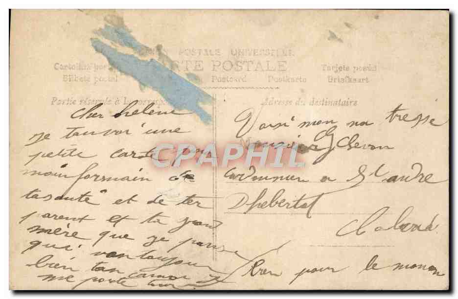 CPA Fantaisie Enfant Poisson — Verso