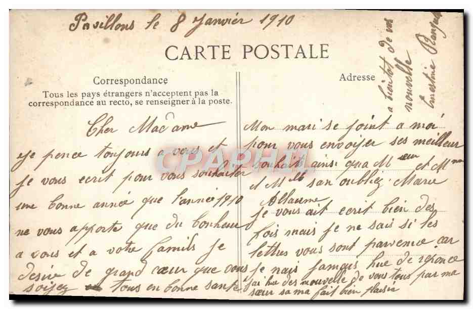 CPA Fantaisie Femmes Fleurs — Rückseite