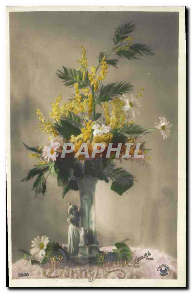 CPA Fantaisie Fleurs