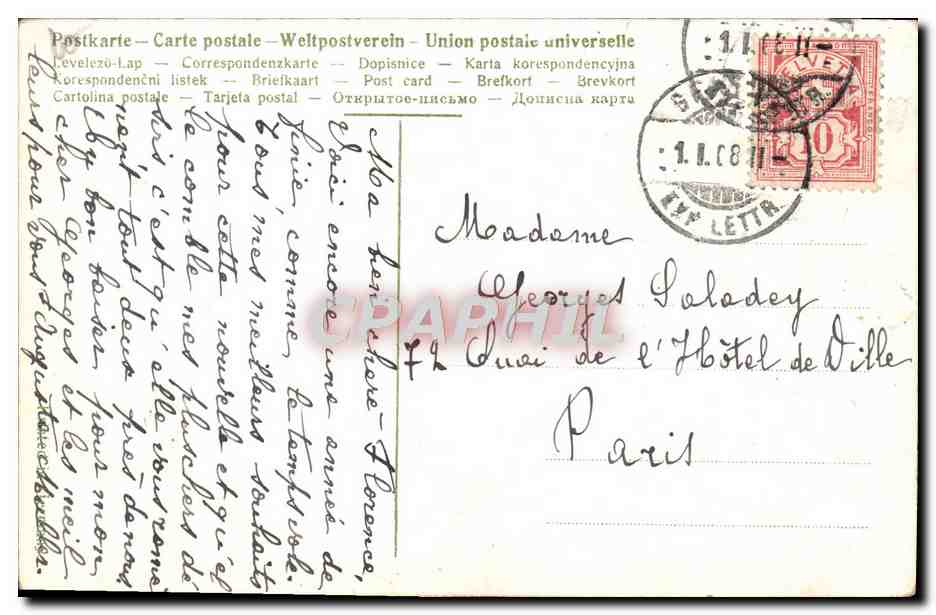 CPA Fantaisie Enfant — Verso