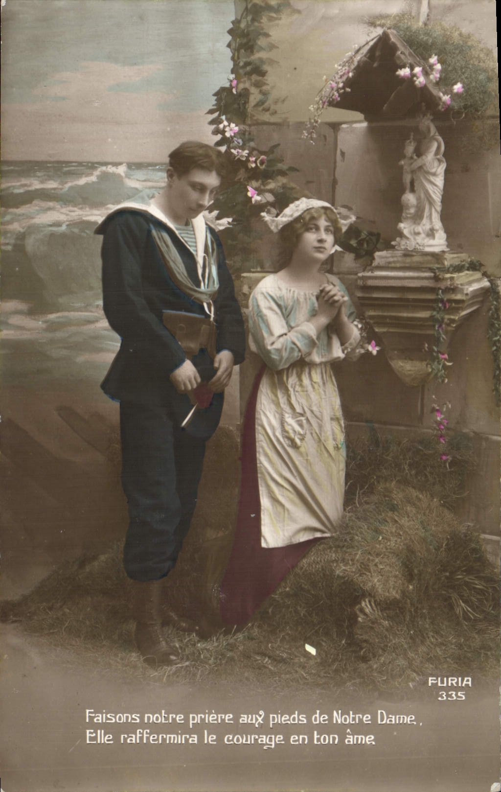 CPA Fantaisie Femme Marin
