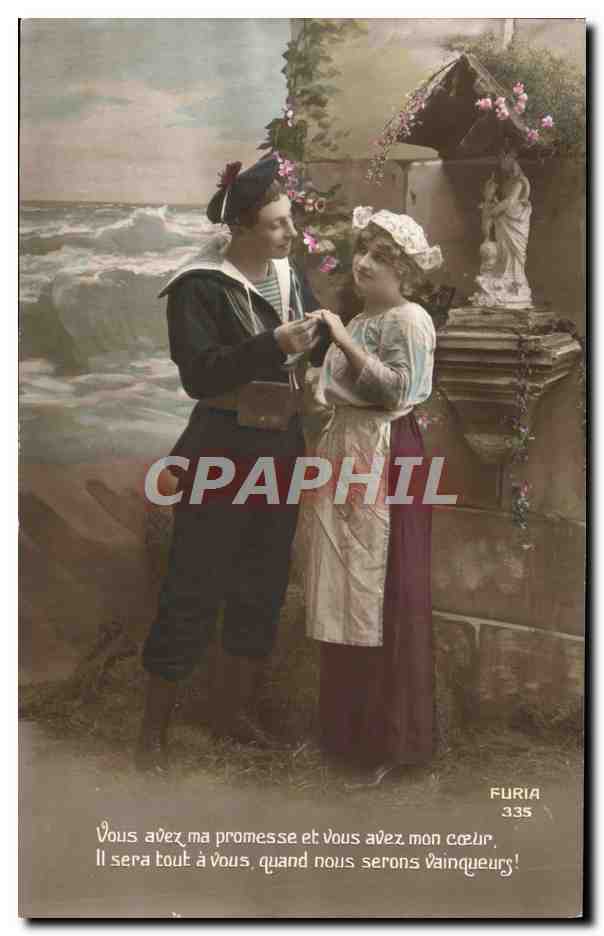 Sailor and woman at seaside shrine — FURIA 335