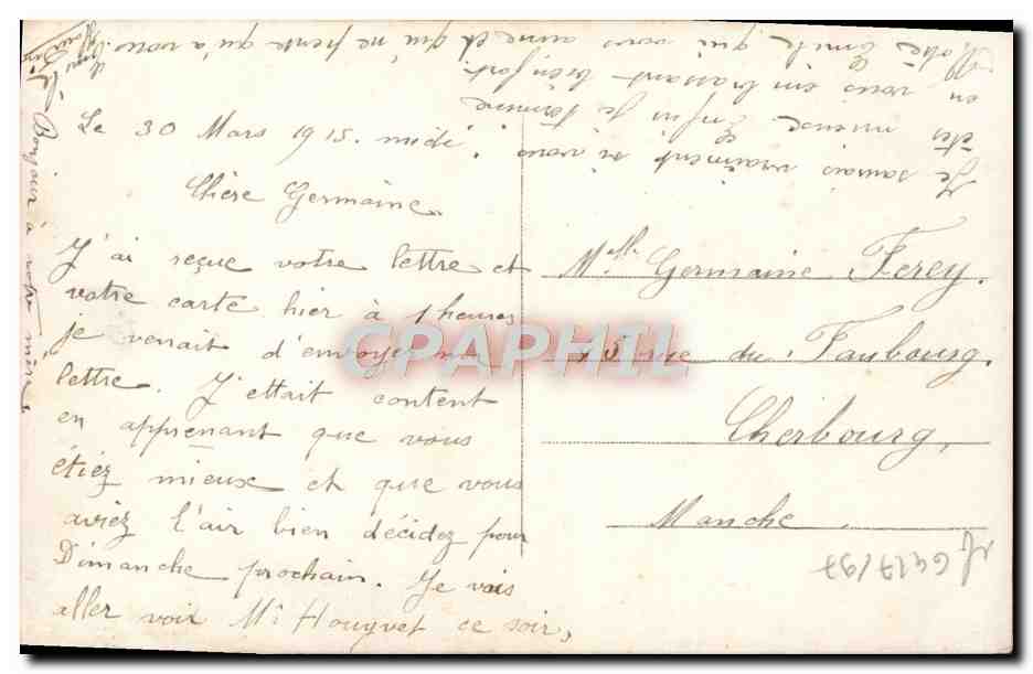 CPA Fantaisie Femme Marin Canon  — Verso
