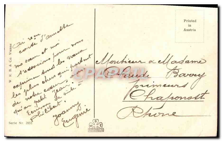 CPA Fantaisie Maison au coin du bois — Rückseite