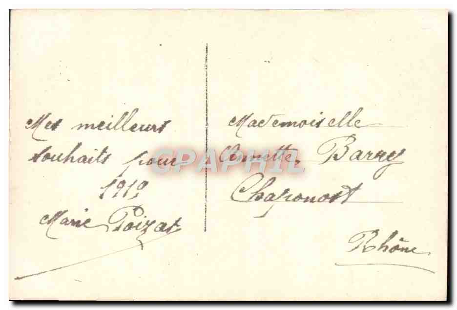 CPA Fantaisie Fleurs — Verso