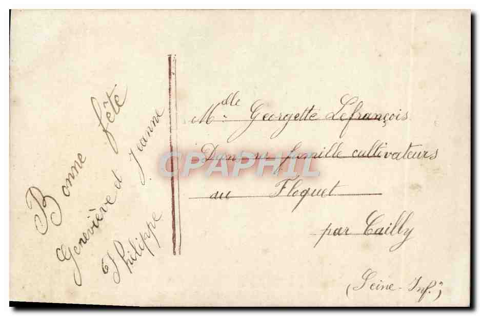 CPA Fantaisie Femmes — Rückseite